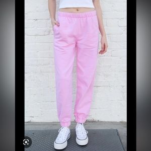 Brandy melville bubble gum pink joggers